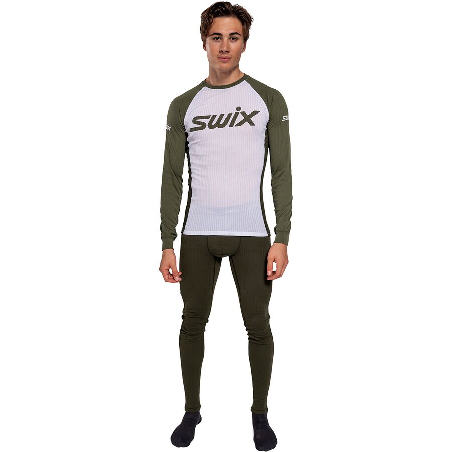 Swix RaceX Classic Long-Sleeve Top - Men's Bright White/ Olive