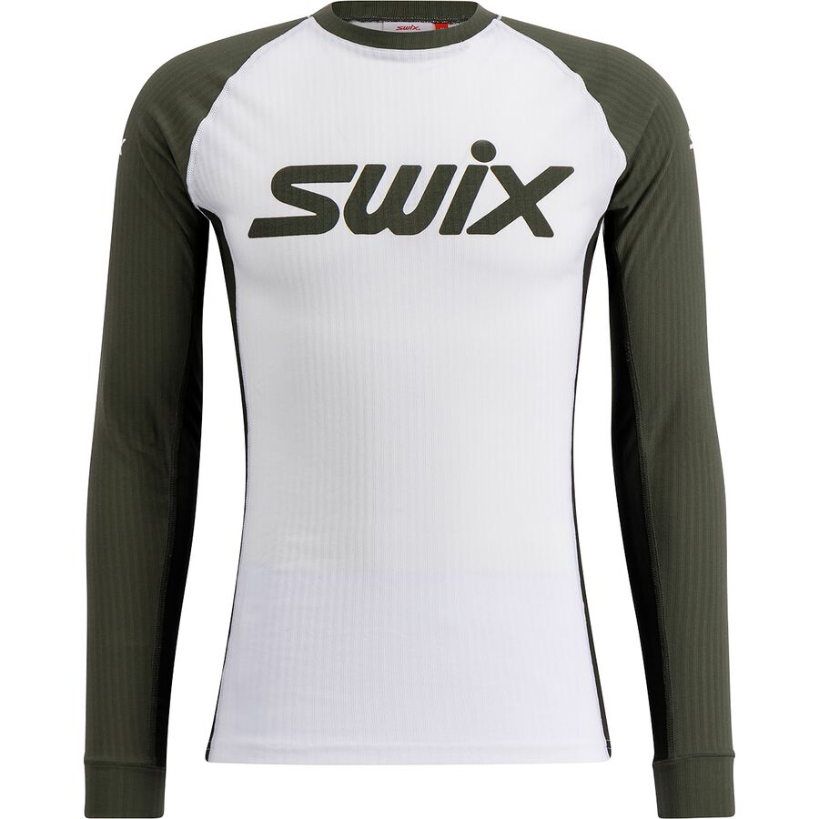 Swix RaceX Classic Long-Sleeve Top - Men's Bright White/ Olive