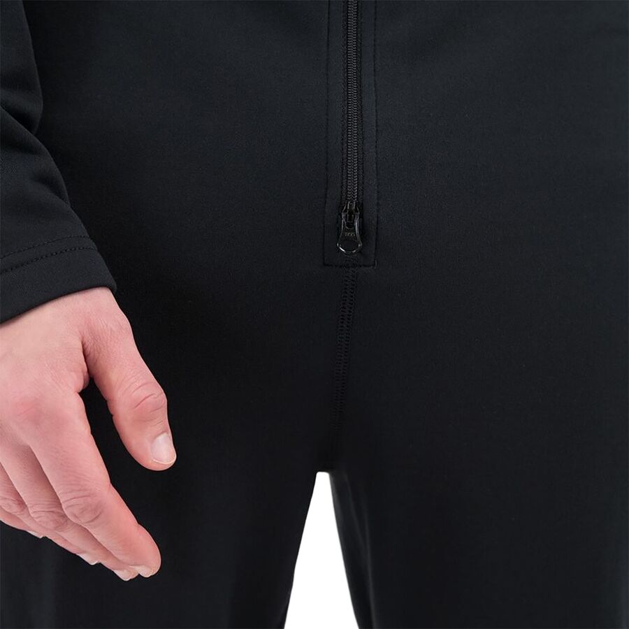 Terramar Military Fleece Union Suit One Piece Base Layer Black