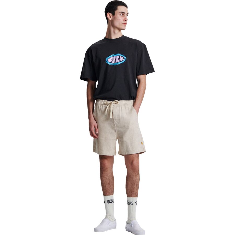 The Critical Slide Society Cruiser Linen Short - Men's Ecru