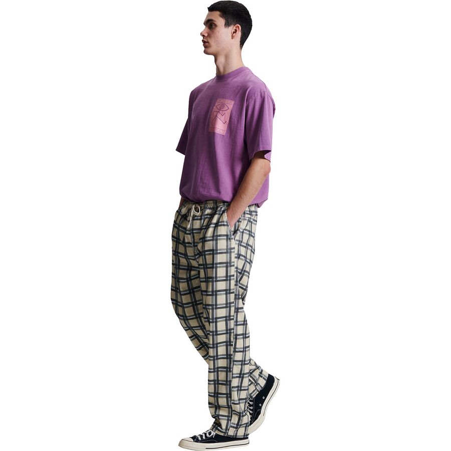 The Critical Slide Society Fever Check Pant - Men's Ecru