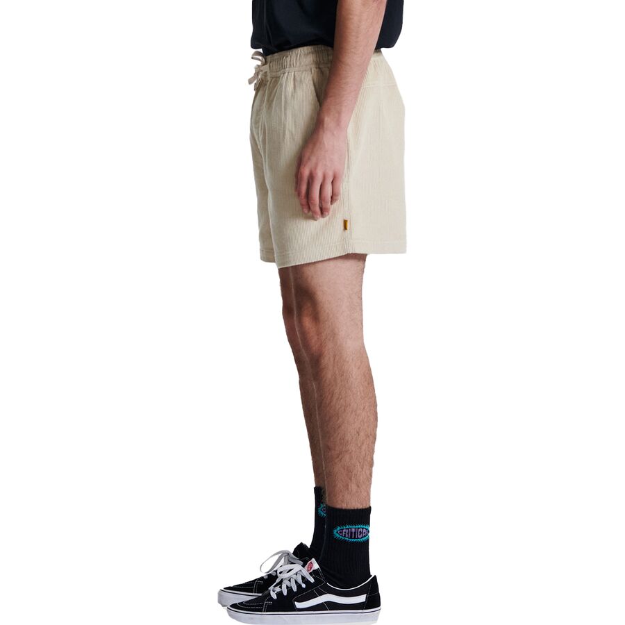 The Critical Slide Society Fever Cord Short - Men's Ecru
