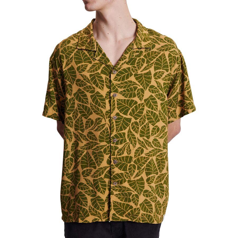 The Critical Slide Society Scrub Short-Sleeve Resort Shirt - Men's Tan