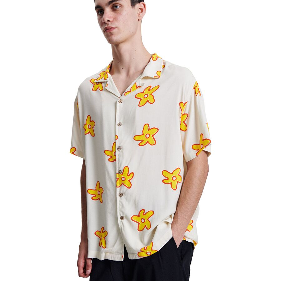 The Critical Slide Society Seeker Short-Sleeve Resort Shirt - Men's White