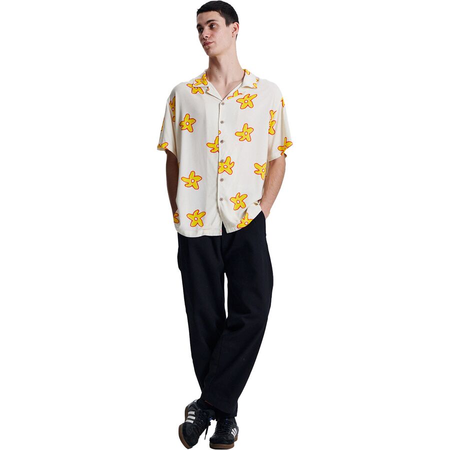 The Critical Slide Society Seeker Short-Sleeve Resort Shirt - Men's White