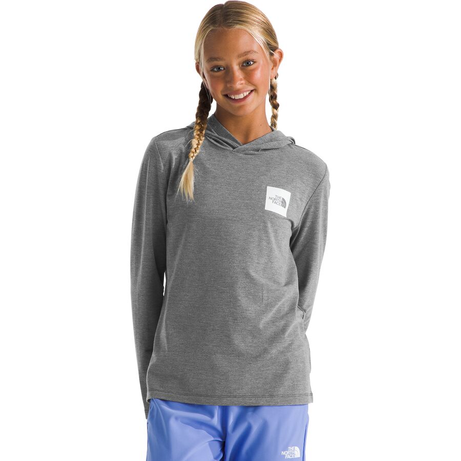 The North Face Adventure Long-Sleeve Graphic Hoodie - Kids' TNF Medium Grey Heather