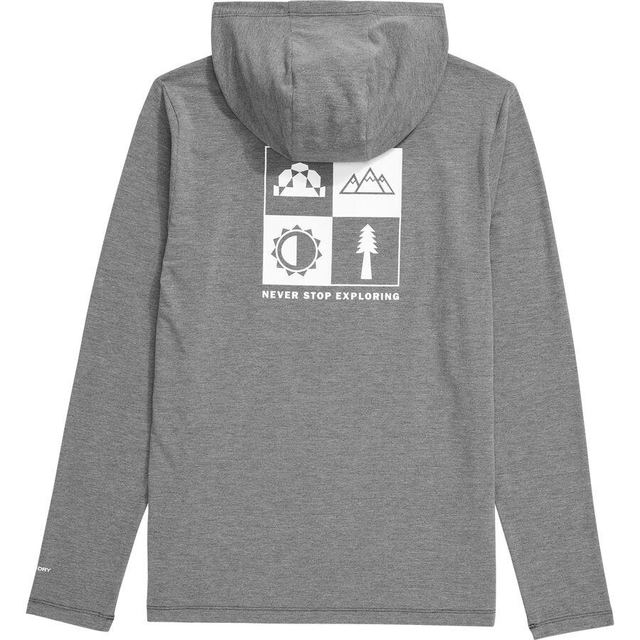 The North Face Adventure Long-Sleeve Graphic Hoodie - Kids' TNF Medium Grey Heather