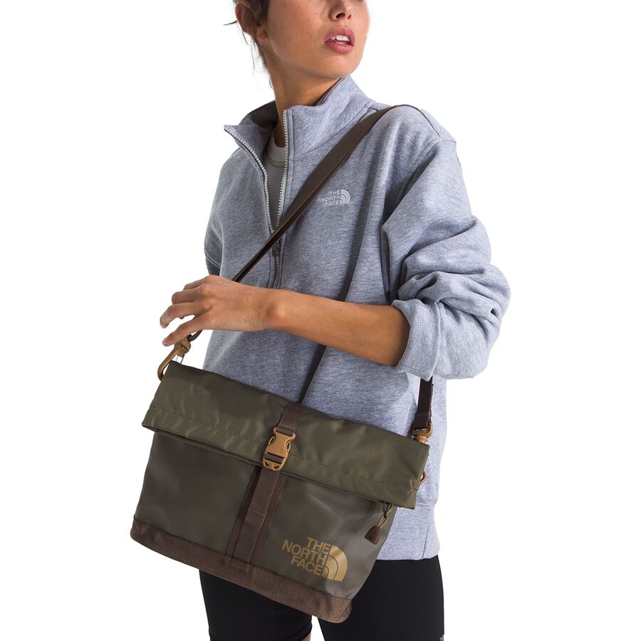 The North Face Base Camp Shoulder Bag New Taupe Green/Smokey Brown/Utility Brown