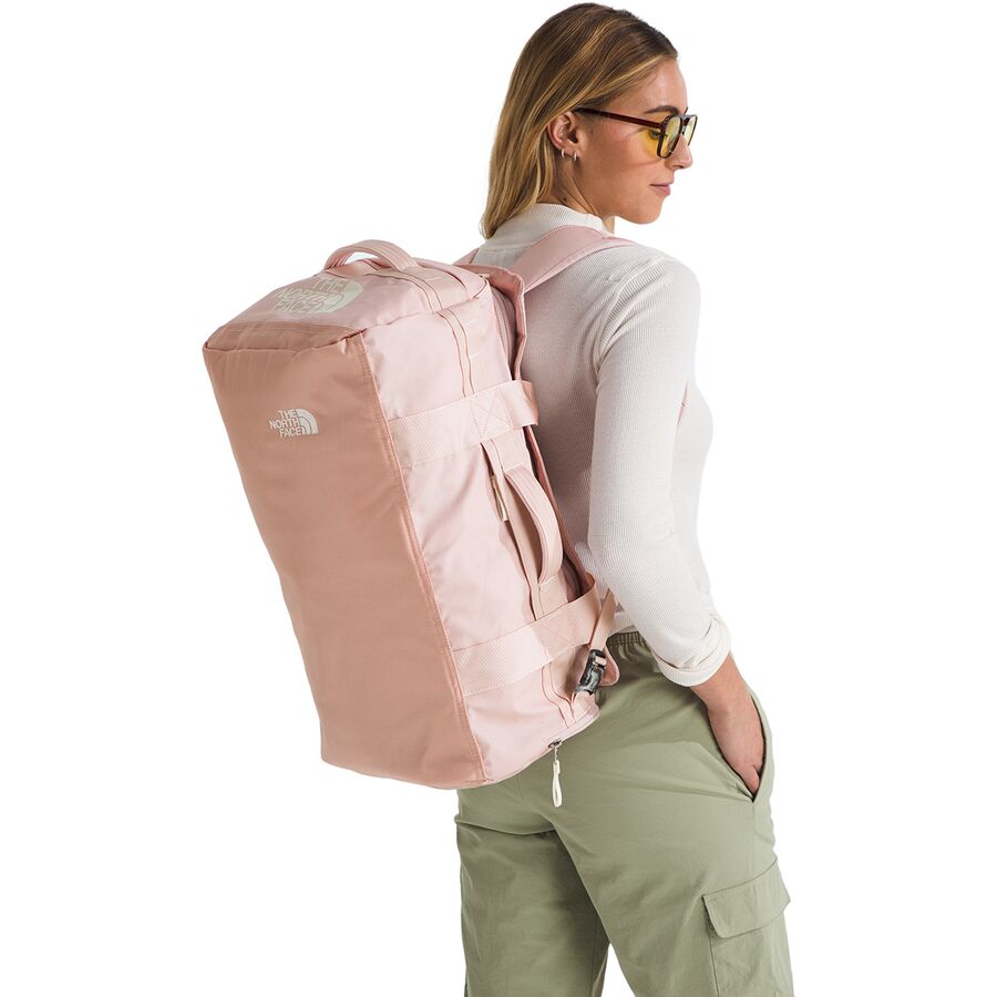 The North Face Base Camp Voyager 42L Duffel Bag Pink Moss/White Dune