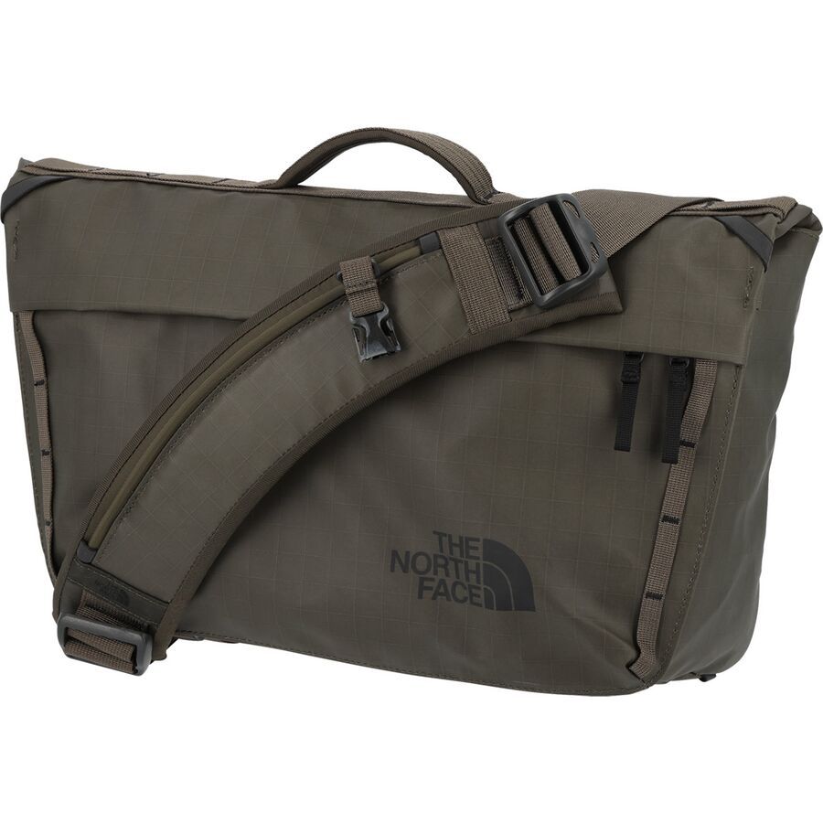 The North Face Base Camp Voyager Messenger Bag New Taupe Green/TNF Black-NPF