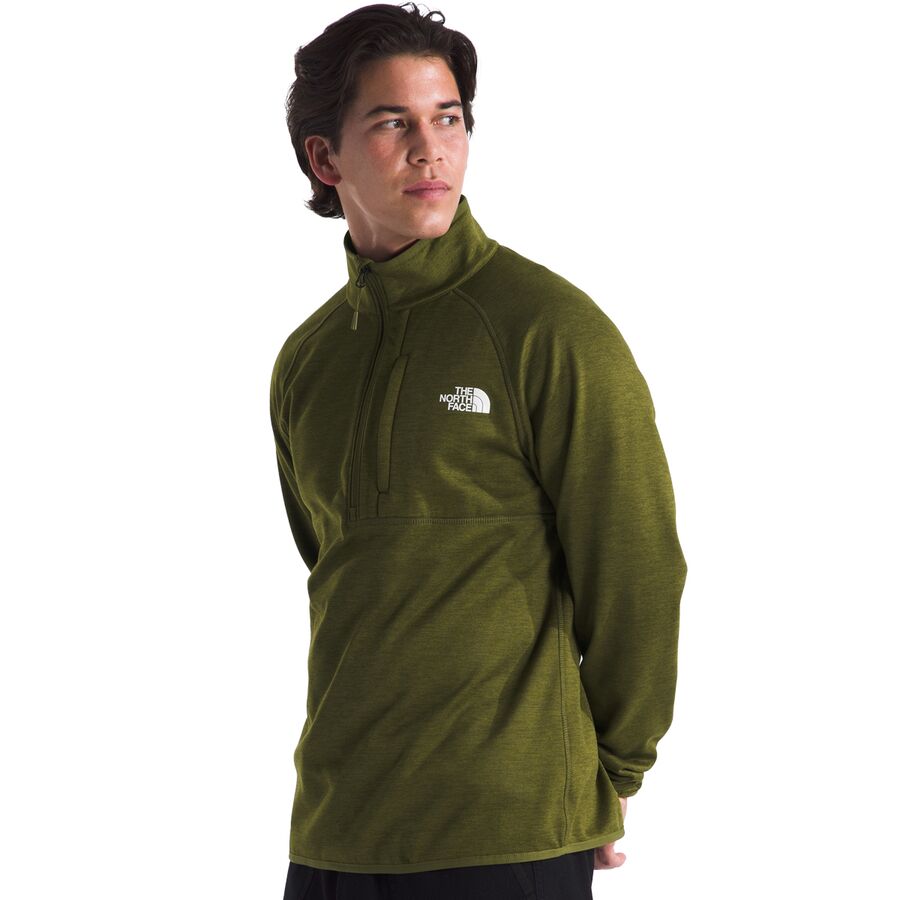 The North Face Canyonlands 1/2-Zip Pullover Fleece Jacket - Men's Forest Olive Heather