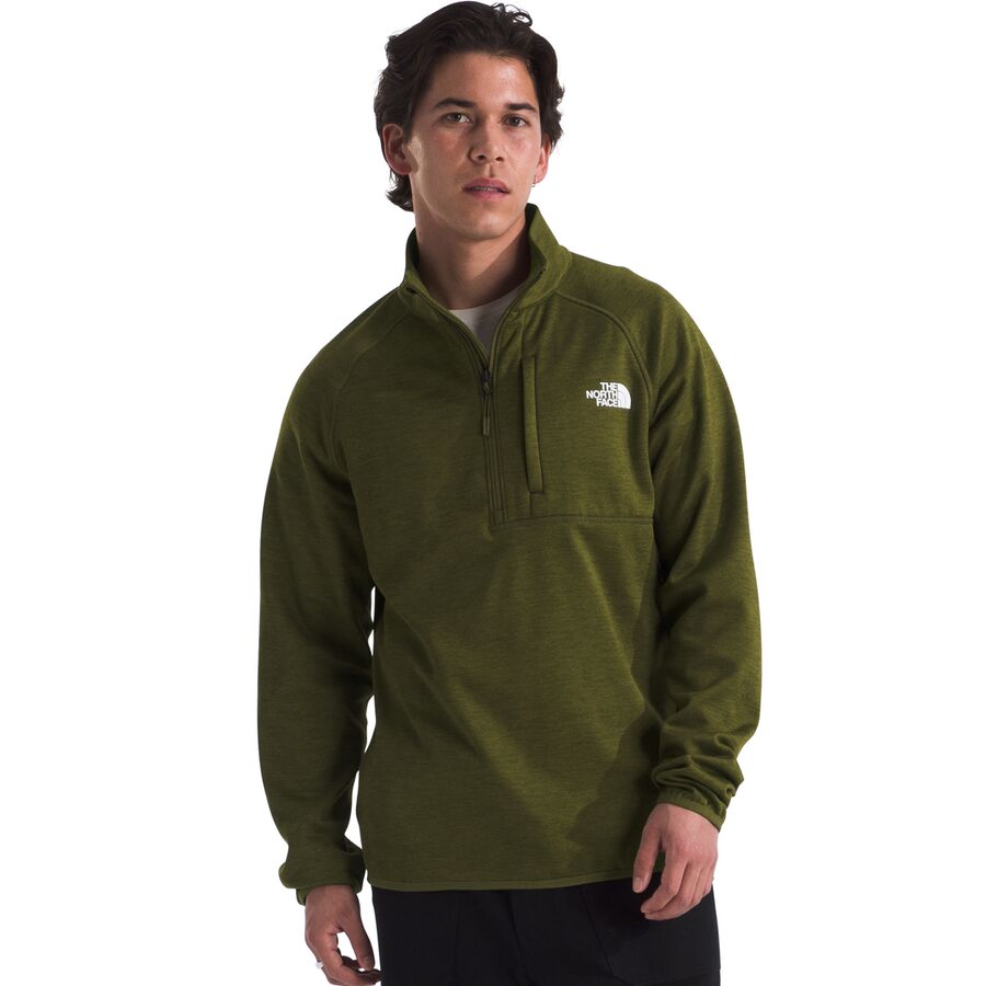 The North Face Canyonlands 1/2-Zip Pullover Fleece Jacket - Men's Forest Olive Heather