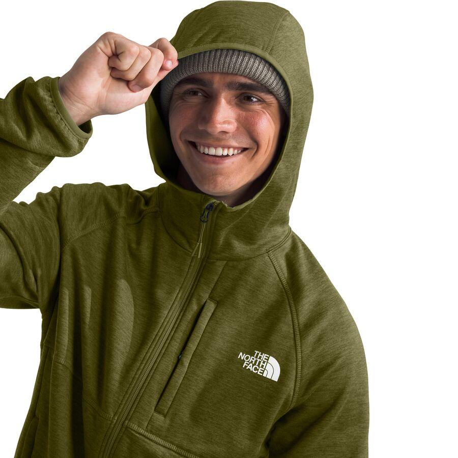 The North Face Canyonlands Hooded Fleece Jacket - Men's Forest Olive Heather/NPF