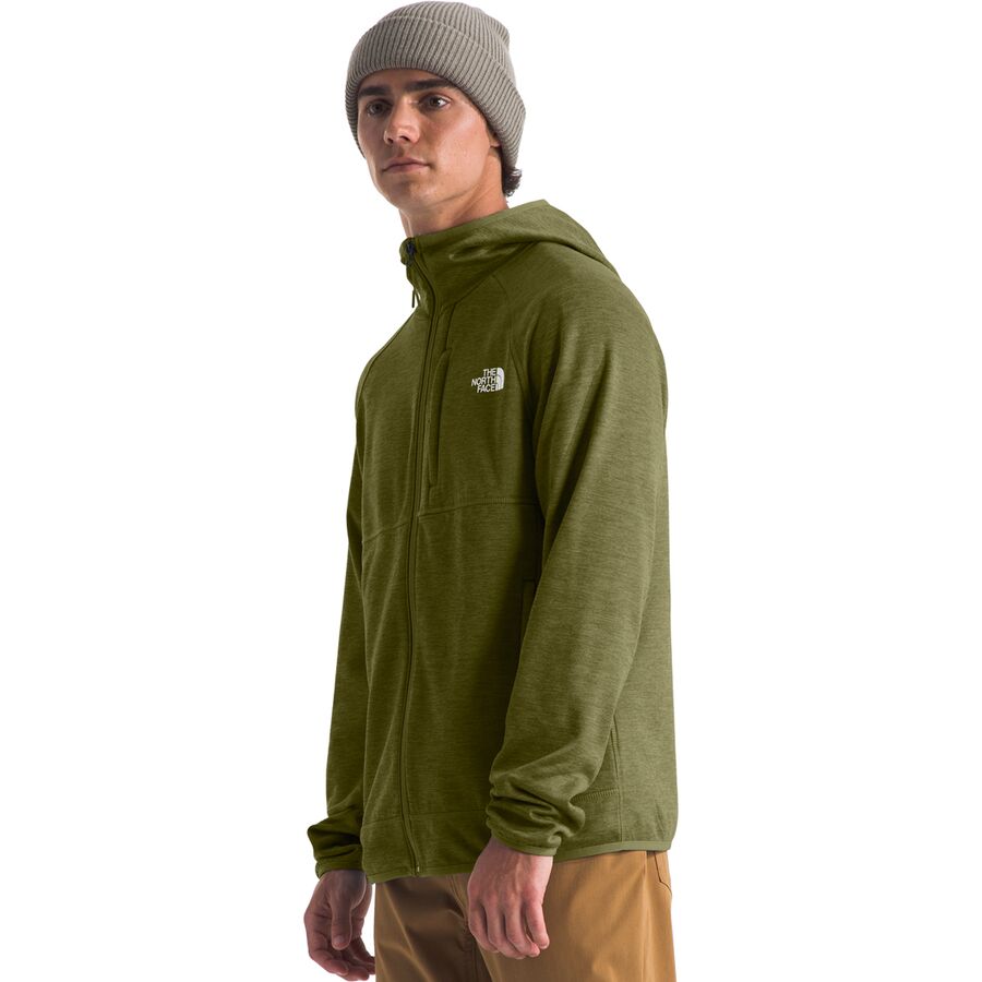 The North Face Canyonlands Hooded Fleece Jacket - Men's Forest Olive Heather/NPF