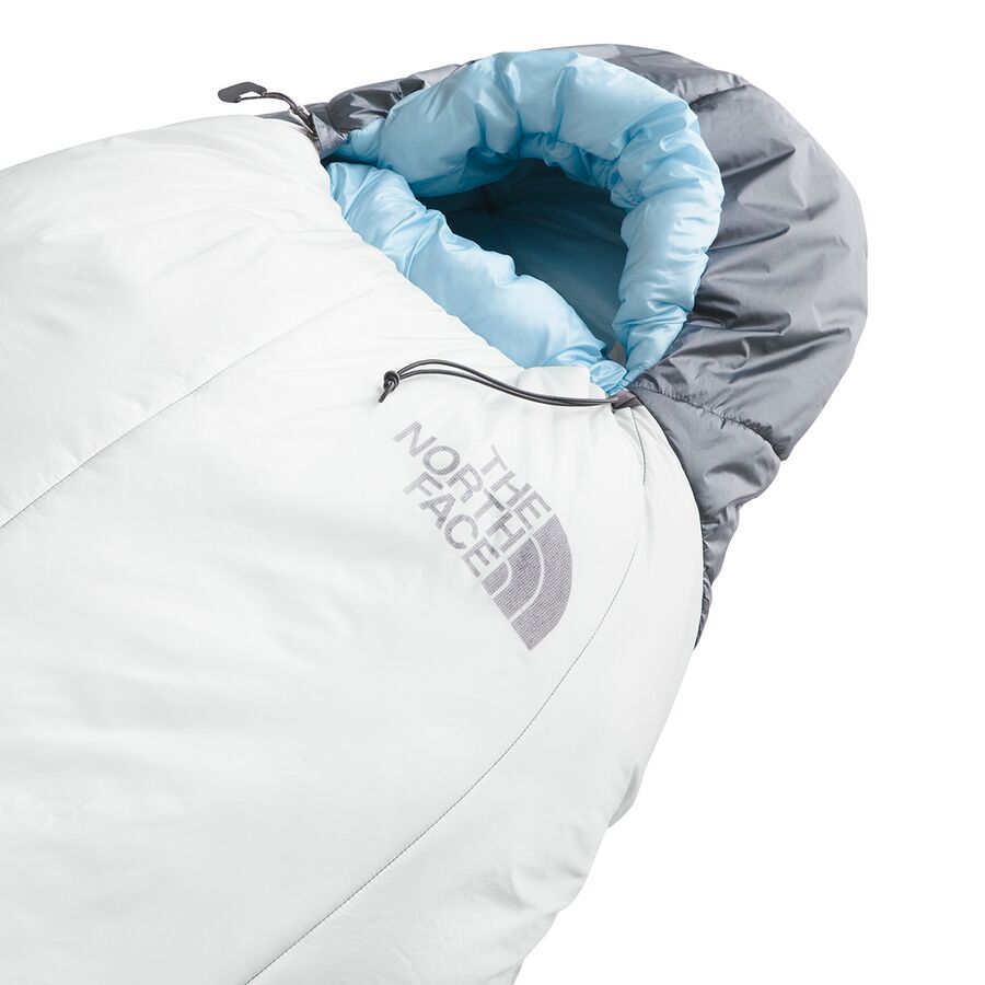 The North Face Cat's Meow Sleeping Bag: 20F Synthetic - Women's Beta Blue/Tin Grey-NPF