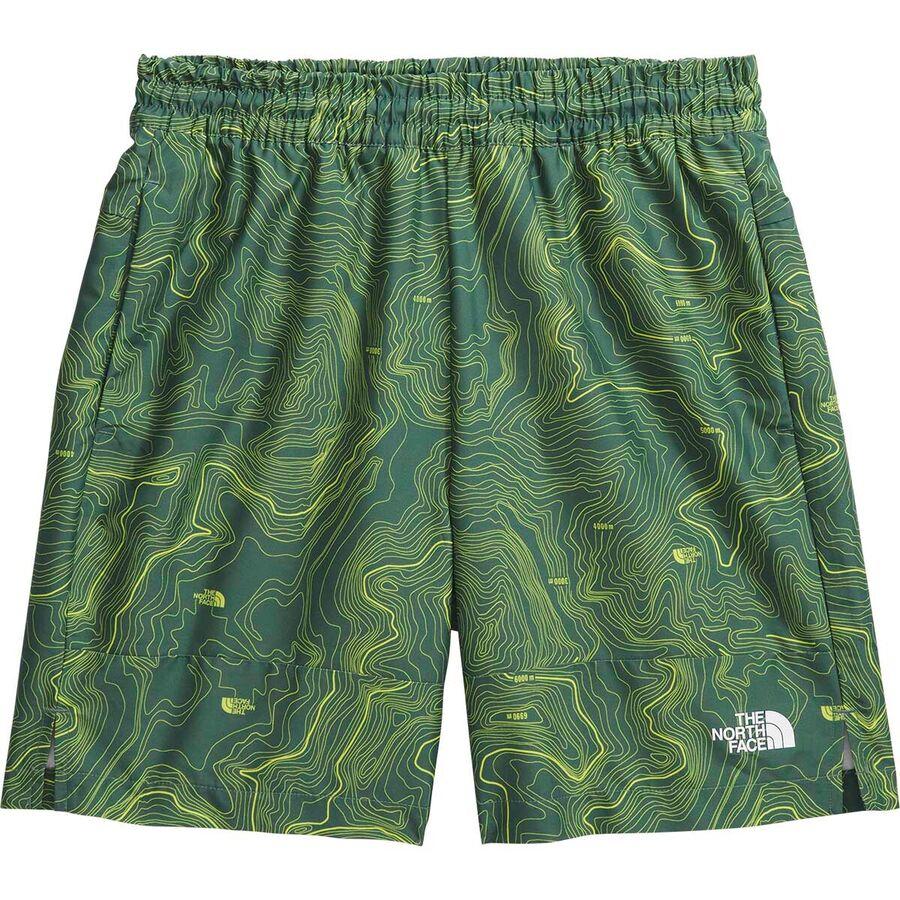 The North Face Class V Pathfinder Pull-On Short - Boys' Duck Green TNF Topo Print