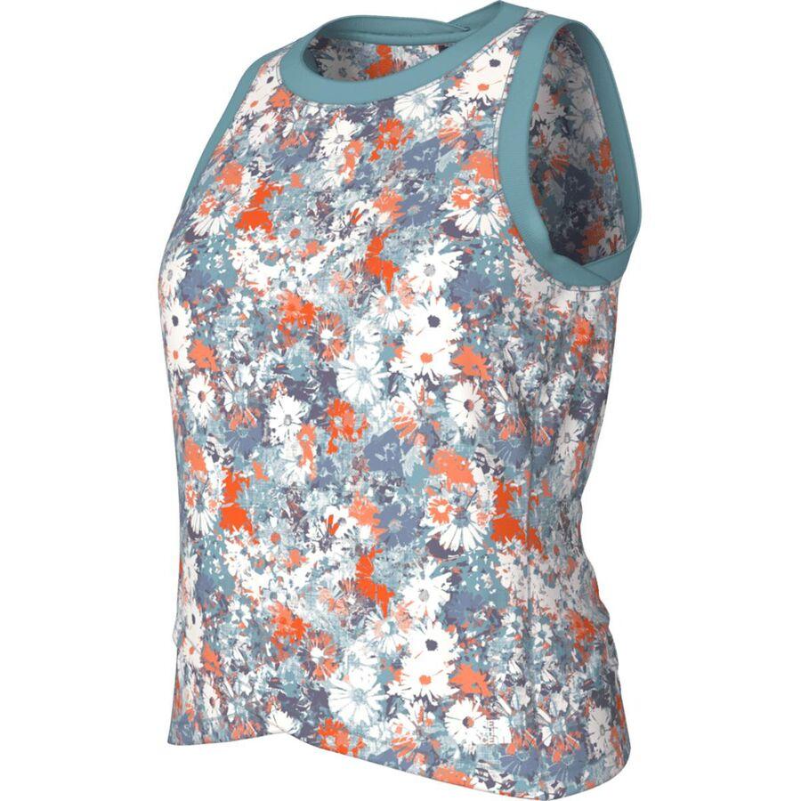 The North Face Dawndream Cross-Front Muscle Tank Top - Women's Reef Waters Wild Daisy Print
