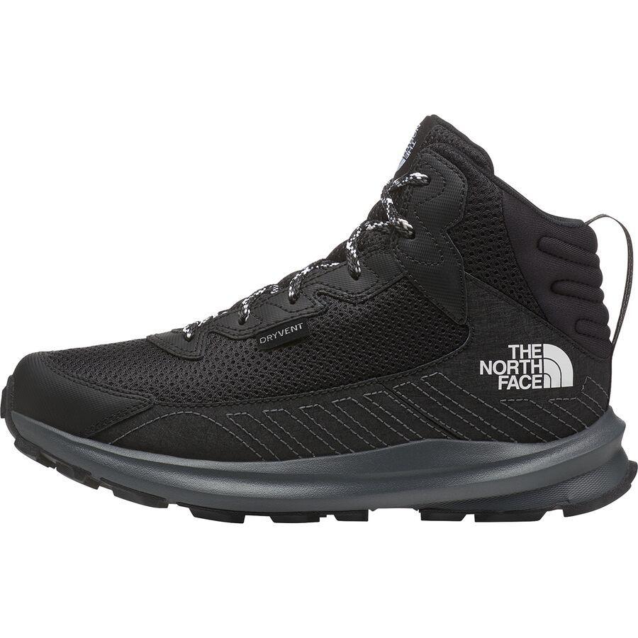 The North Face Fastpack Mid Waterproof Hiking Boot - Kids' TNF Black/TNF Black