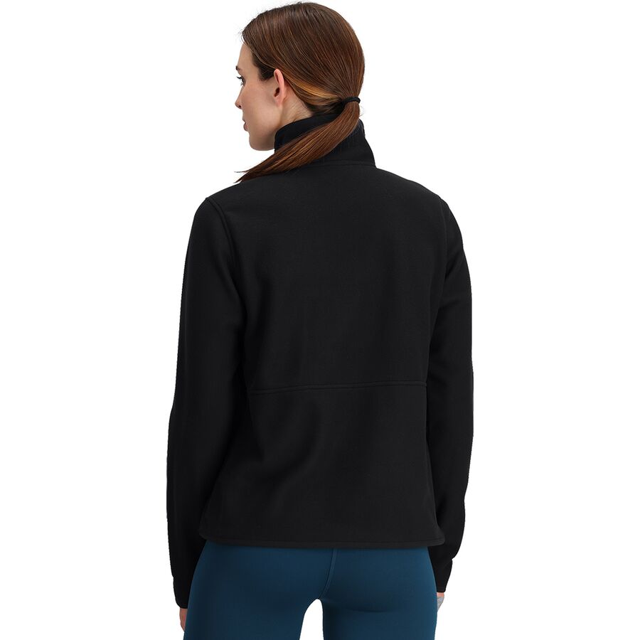 The North Face Glacier Fleece 1/2-Snap Crew Shirt - Women's TNF Black