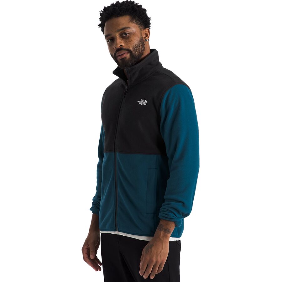 The North Face Glacier Fleece Jacket - Men's Midnight Petrol/TNF Black