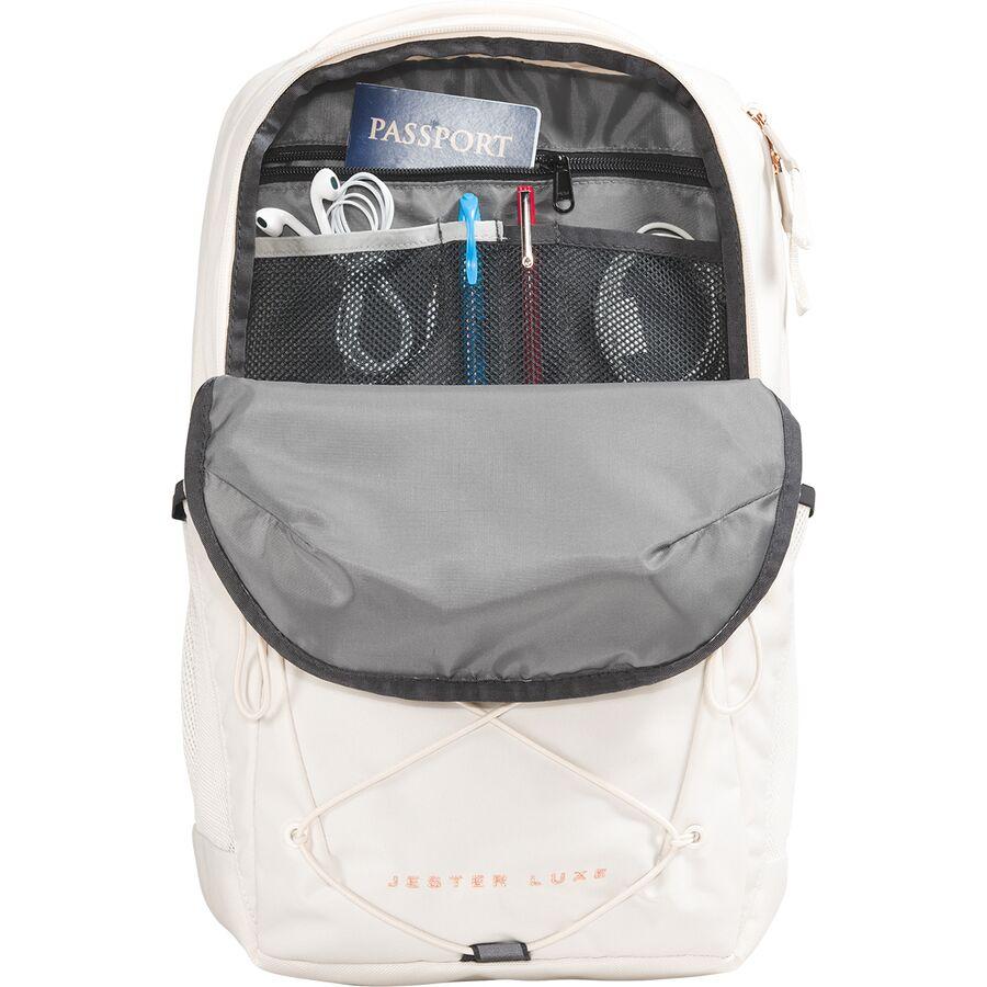 The North Face Jester Luxe Pack - Women's Gardenia White/Burnt Coral Metallic