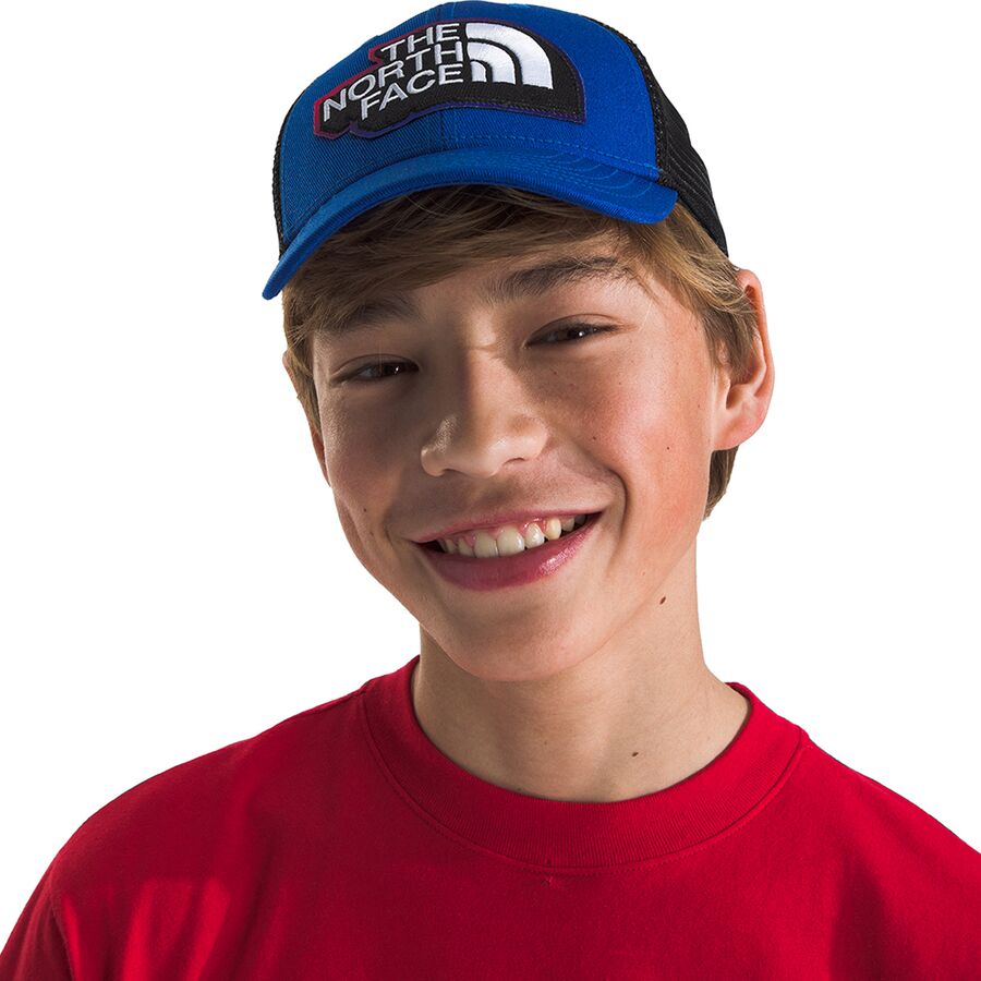 The North Face Mudder Trucker Hat - Kids' TNF Blue/Embroidered Graphic