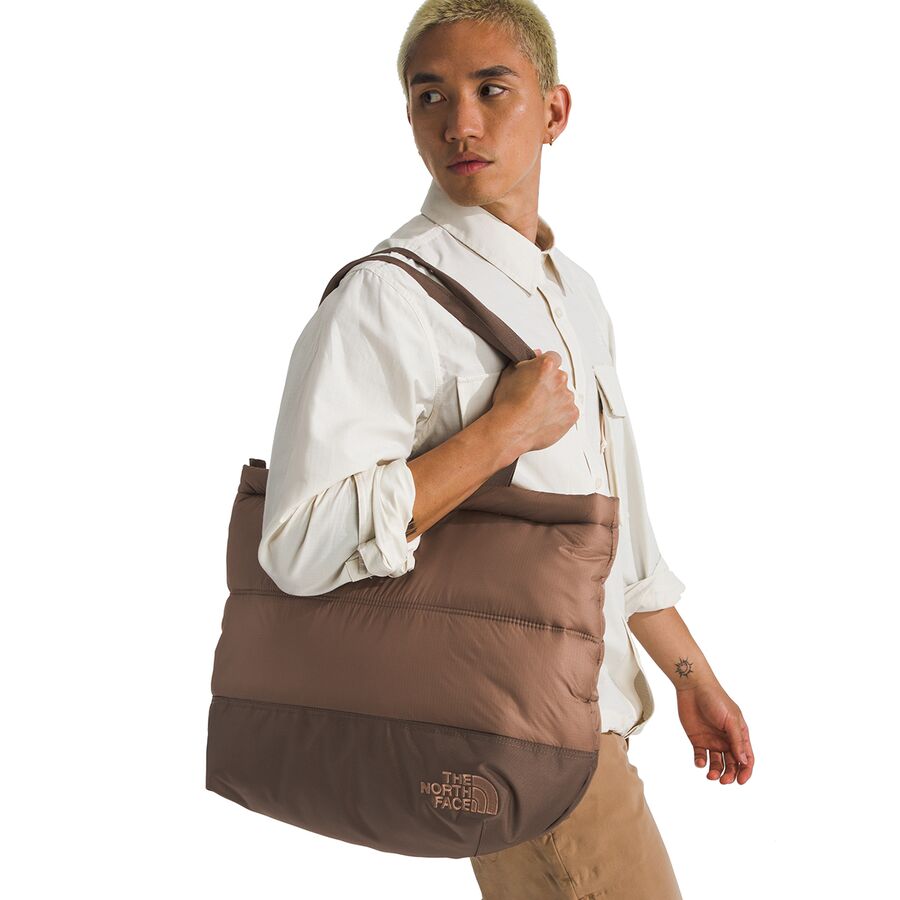 The North Face Nuptse Tote Latte/Smokey Brown