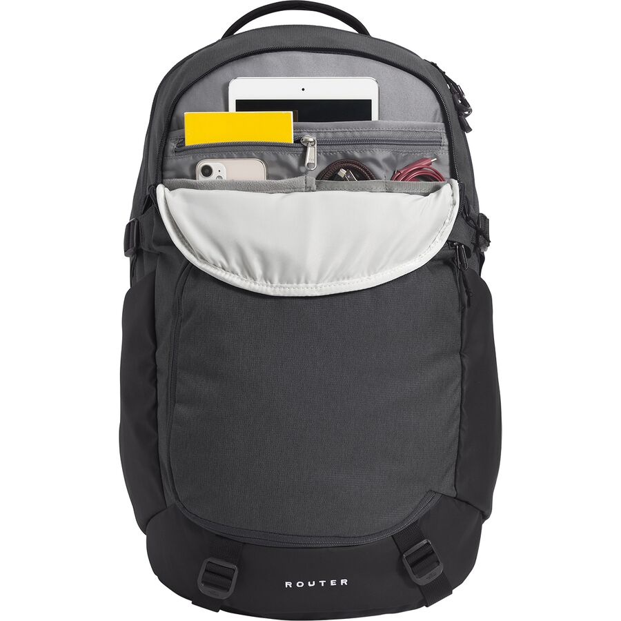 The North Face Router 40L Backpack Asphalt Grey Light Heather/TNF Black-NPF
