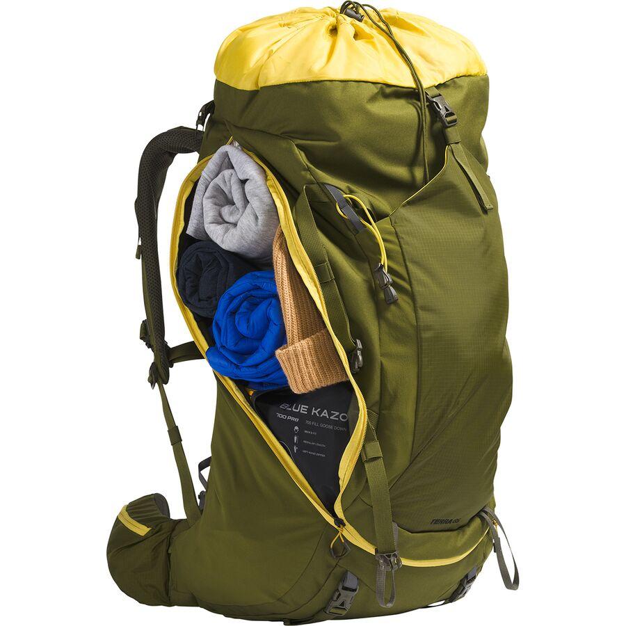 The North Face Terra 65L Backpack Forest Olive/New Taupe Green-NPF
