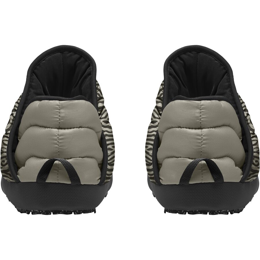 The North Face ThermoBall Eco Traction Bootie - Women's Clay Grey TNF Tiger Stripe Print/TNF Black