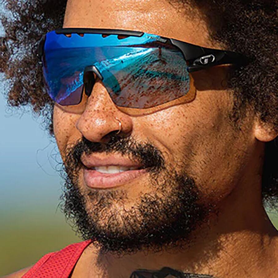 Tifosi Optics Sledge Lite Photochromic Sunglasses Matte Black/Clarion Blue Fototec