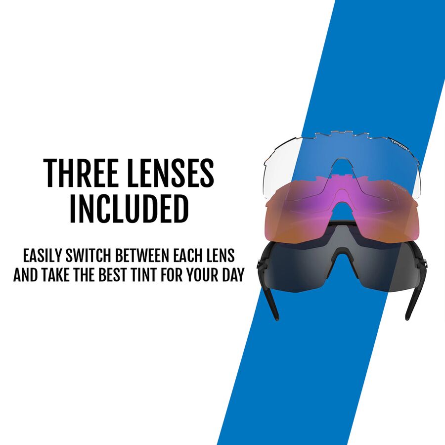 Tifosi Optics Sledge Lite Sunglasses Matte Black/Interchangeable Lenses