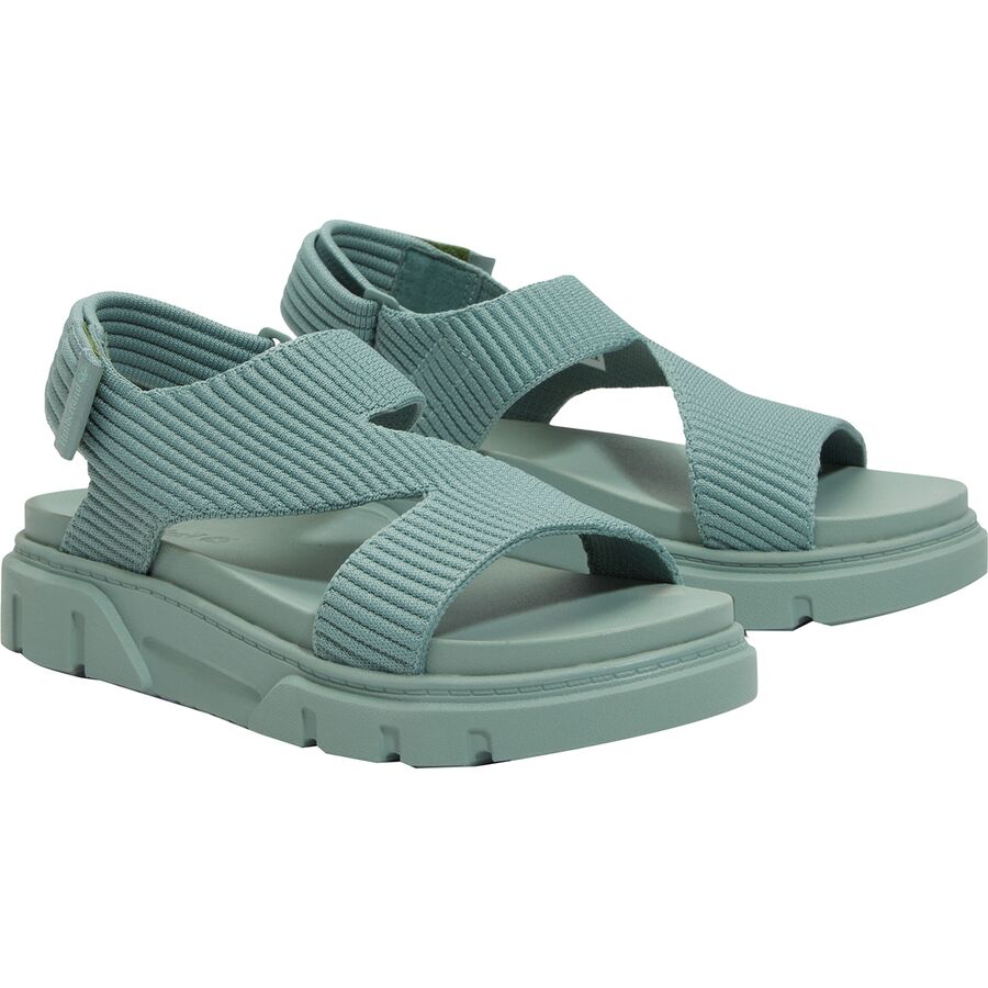 Timberland Greyfield Backstrap Knit Sandal - Women's Light Green Knit
