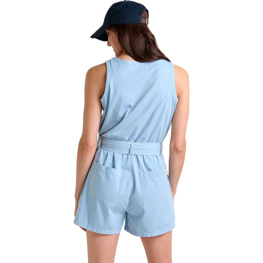 Toad&Co Arroyo Twill Sleeveless Romper - Women's Skyway
