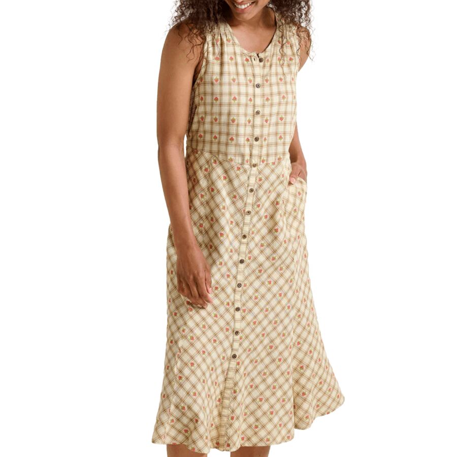Toad&Co Manzana Midi Sleeveless Dress - Women's Barley Strawberry