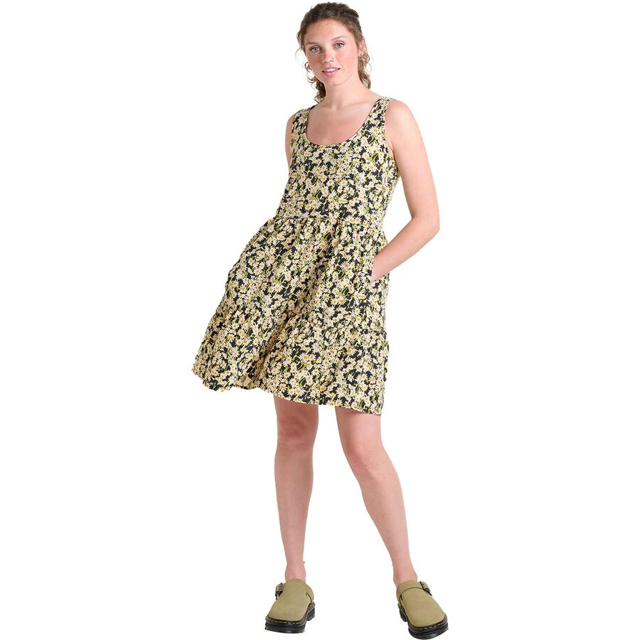 Toad&Co Sunkissed Sunsana Sleeveless Dress - Women's Barley Daisy Field Print