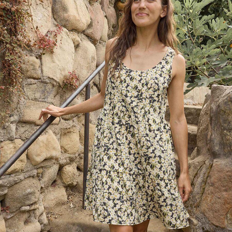 Toad&Co Sunkissed Sunsana Sleeveless Dress - Women's Barley Daisy Field Print