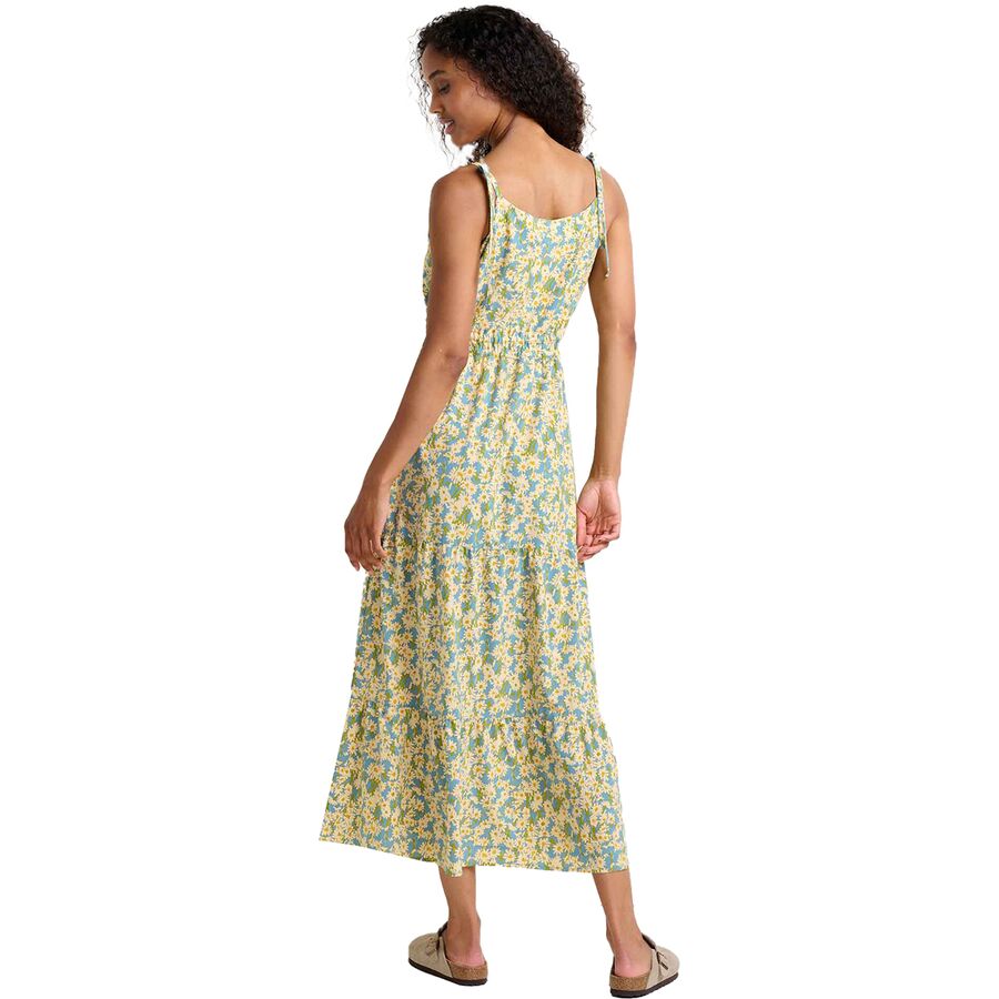 Toad&Co Sunkissed Tiered Sleeveless Dress - Women's Glacier Daisy Field Print