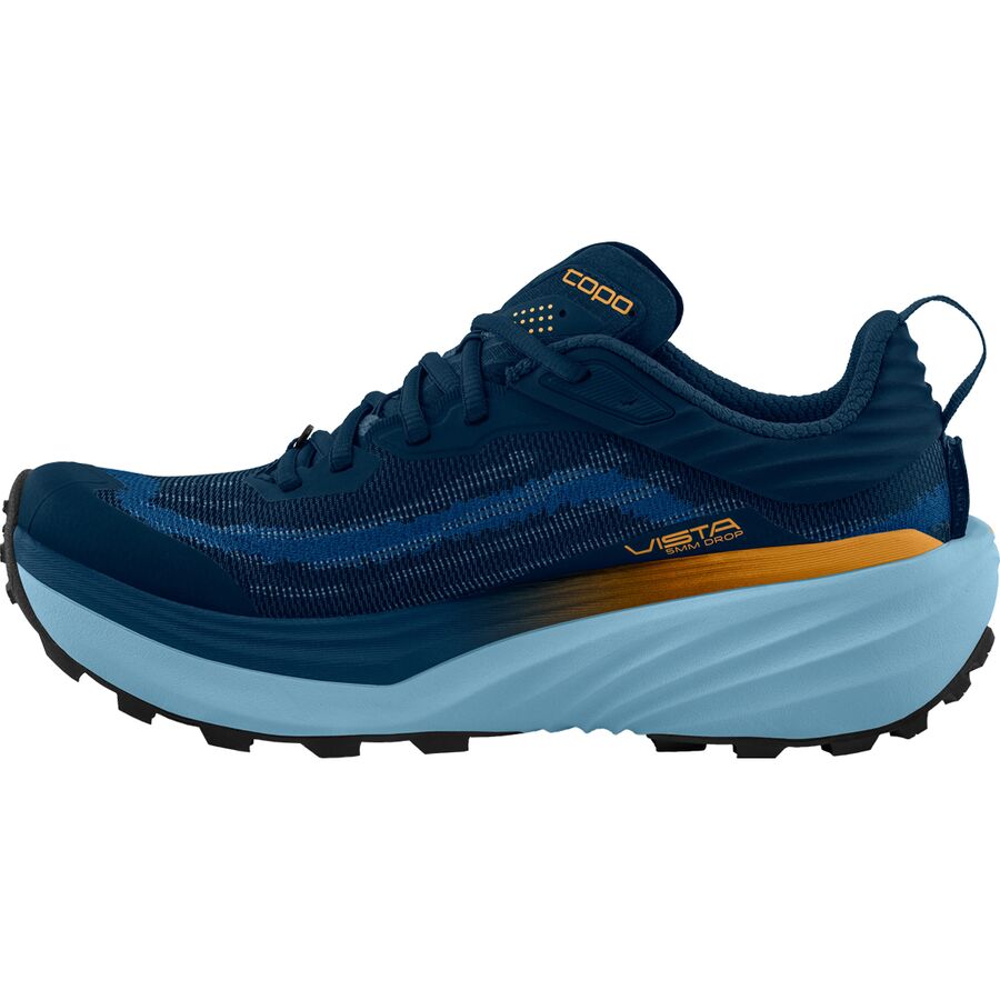 Topo Athletic Vista Trail Running Shoe - Men's Navy/Orange