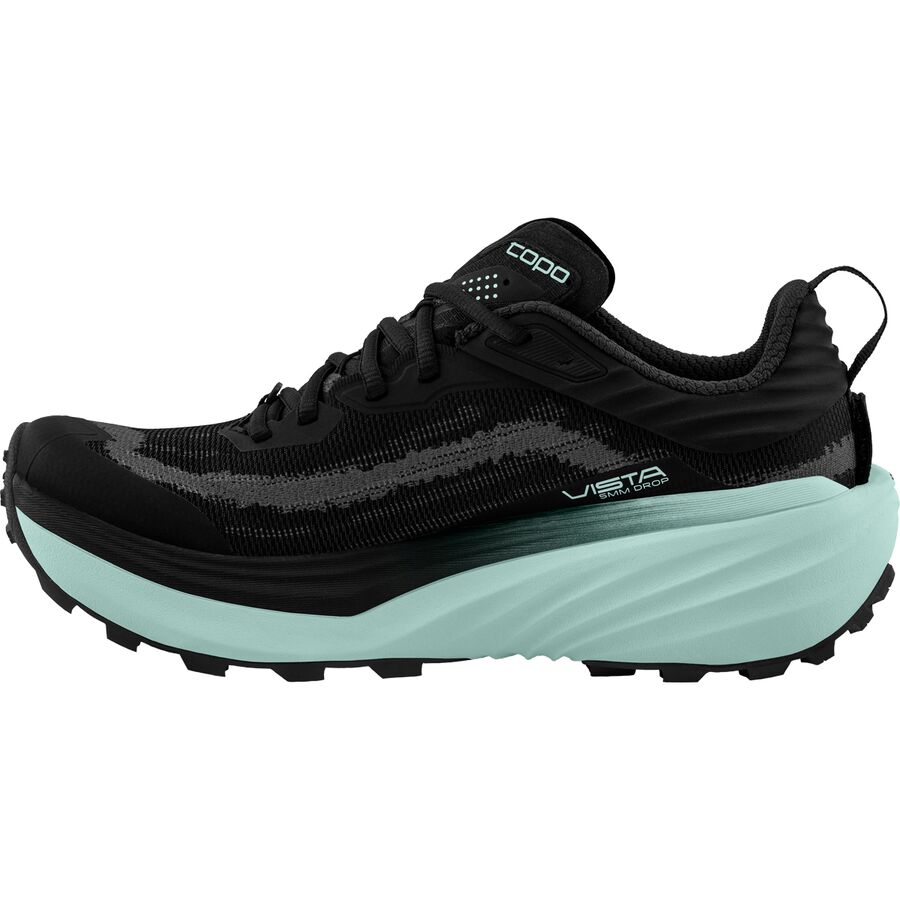 Topo Athletic Vista Trail Running Shoe - Women's Black/Mint
