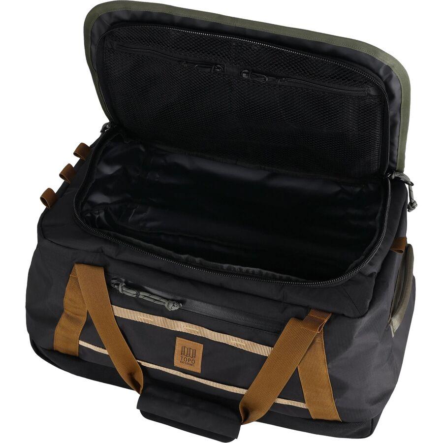 Topo Designs Mountain 40L Duffel Bag Black/Neutral