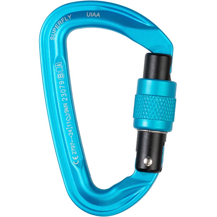 Trango Superfly EVO Carabiner - 3-Pack Cyan