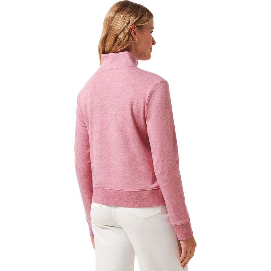 TravisMathew Cloud 1/2-Zip Sweatshirt - Women's Heather Foxglove