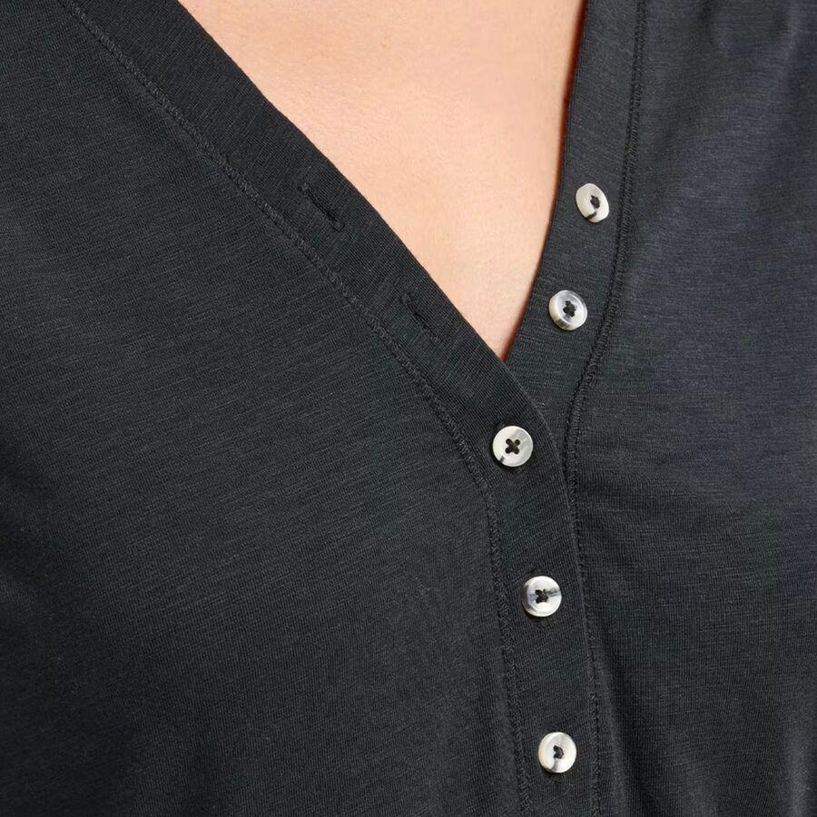 TravisMathew Cloud Henley Long-Sleeve Shirt - Women's Black