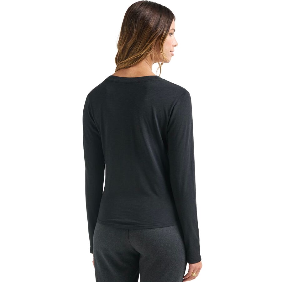 TravisMathew Cloud Henley Long-Sleeve Shirt - Women's Black