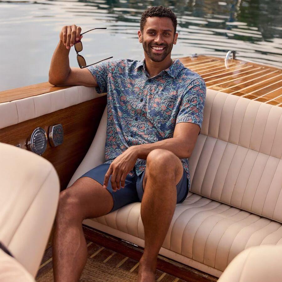 TravisMathew Day Cruise Button Up - Men's Mood Indigo/Vintage Indigo