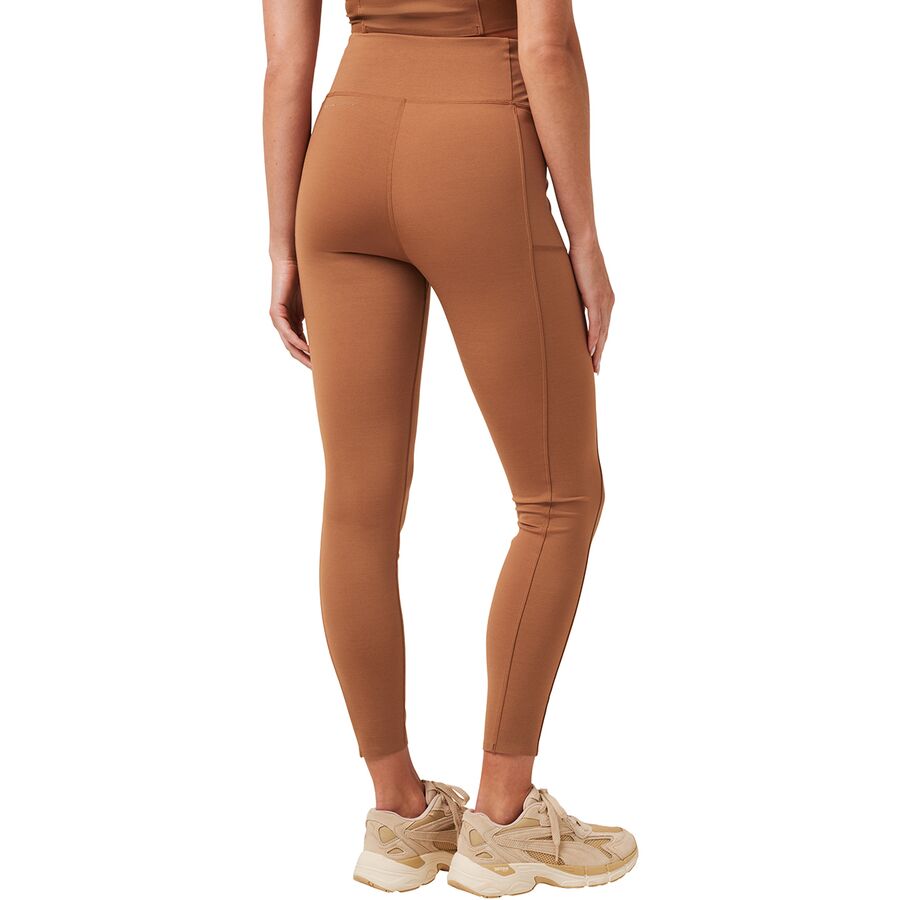 TravisMathew Moveknit Bonded Legging - Women's Heather Chestnut