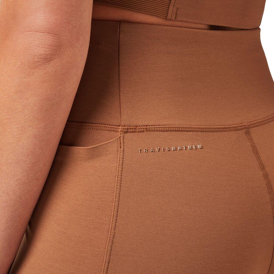 TravisMathew Moveknit Bonded Legging - Women's Heather Chestnut