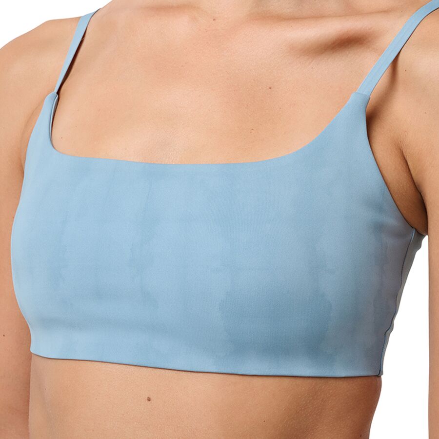 TravisMathew Moveknit Resilience Bra Top - Women's Smoke Blue Multi