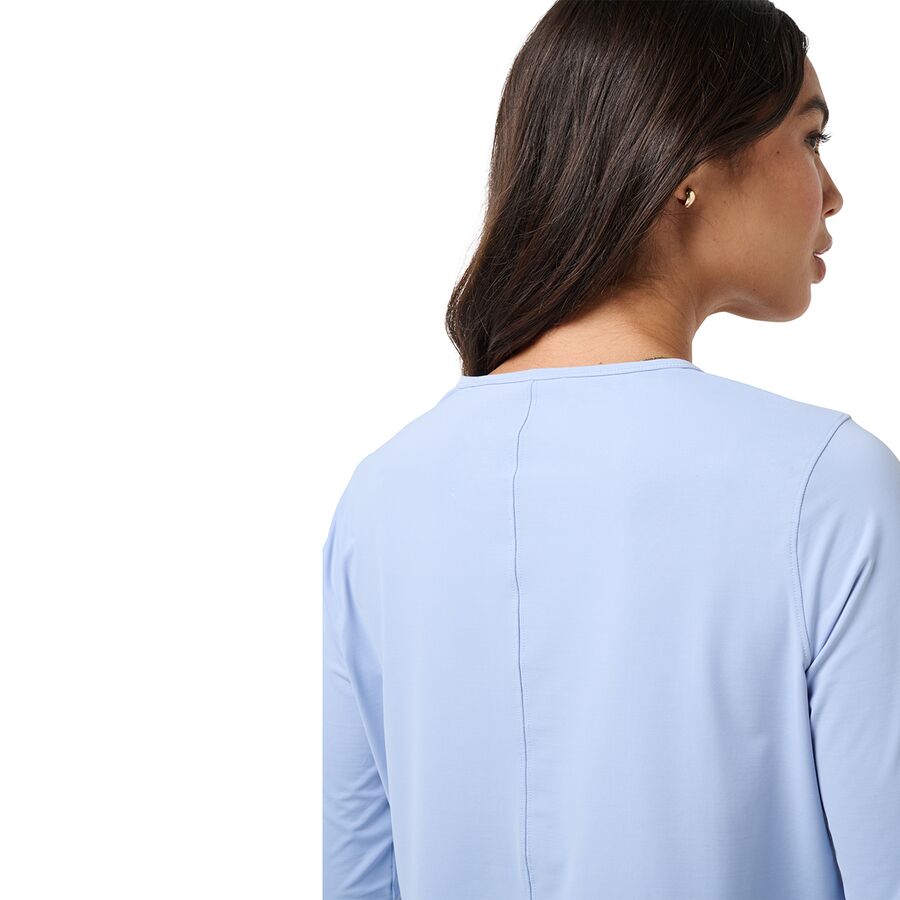 TravisMathew Moveknit Solstice Long-Sleeve Top - Women's Brunnera Blue